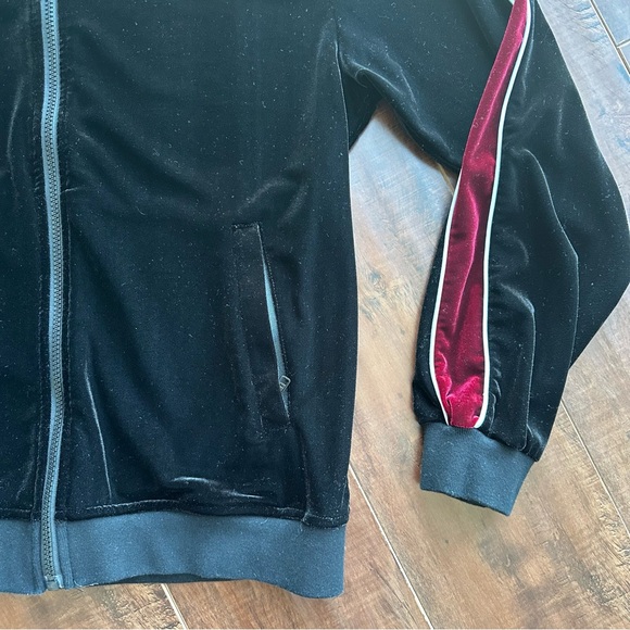 HEAVEN CAN WAIT Velour Track Jacket Sz SMALL - Picture 5 of 8